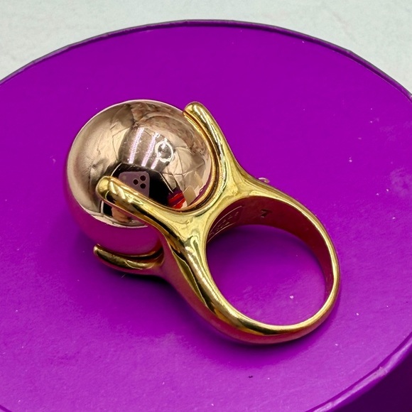 Kate Spade Rose Gold Sphere Ring size 7 - Picture 5 of 5